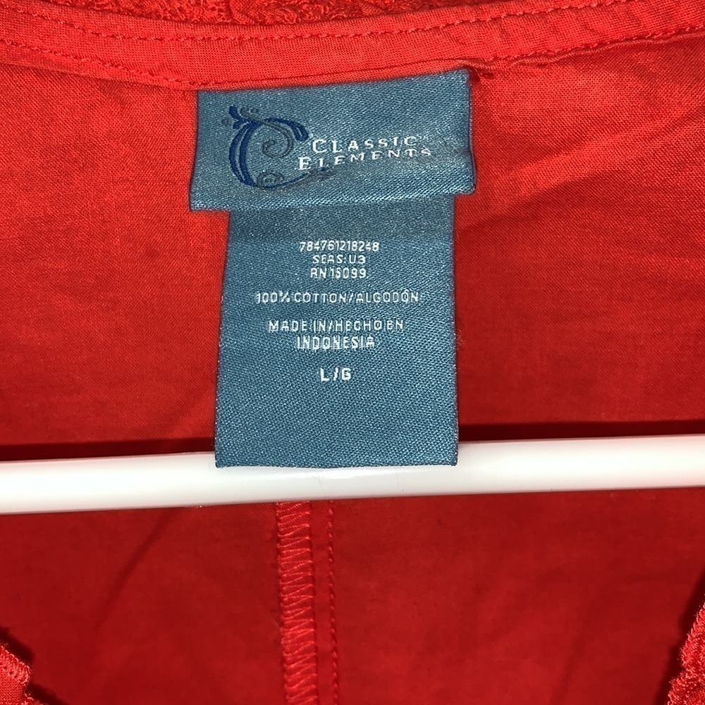 Classic Elements Orange Embroidered Pattern Sleev… - image 3